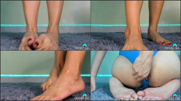 Feet show EP6 Oily feet and fingering my ass 720p