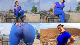 Fat Girl With Huge Breasts Pee Her Pants Outdoor Fat Brunette Has Bladder So Full She Had To Pee Twice