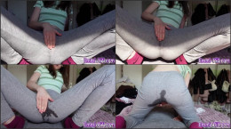 Leggins Squirt!! 18yo Skinny Teen Cums In Her Tights! 720p