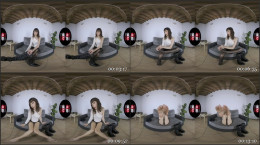 Sexy brunette babe Reine Vixen licking and posing her clean feet in virtual reality