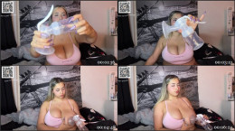 American College Teen Teaches Breastfeeding With Big Tits