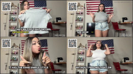 Cute American College Girl With G Cup Tits Tries On Clothes