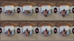 Insanely hot Thena shows off her sexy body in back seam stockings