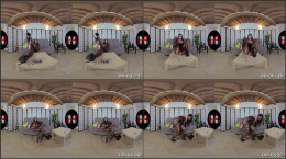 Irresistibly sexy Magena Yama in a full-body black nylon bodysuit