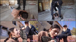 Licking Girls Feet-Pamela-Cruel Mistress And Pathetic Slave