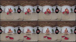 Sensual Katia Casadei in a sexy Lucifer costume lures you with her bare feet