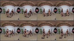 Sexy Petra and Katia Casadei tease you with their nylon-clad feet