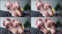 Beautiful White Goddess With Dirty Feet Ignores You